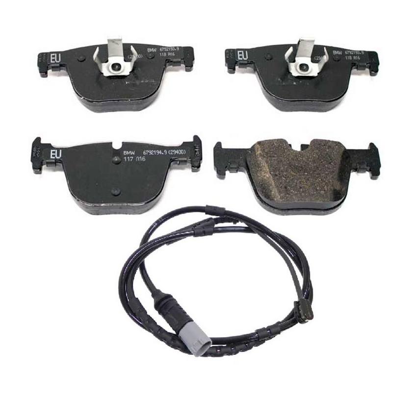 BMW Disc Brake Pad Set - Rear (w/ Sensor)